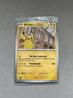 Pokemon x Natural History Museum Pikachu Plush, Jumbo Promo Card & Booklet 🏛✅ - Image 4