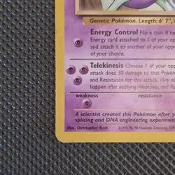 Mewtwo 12/53 Wotc Promo Basic Pokemon TCG Card English 1999 / HP - Image 2