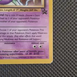 Mewtwo 12/53 Wotc Promo Basic Pokemon TCG Card English 1999 / HP - Image 3