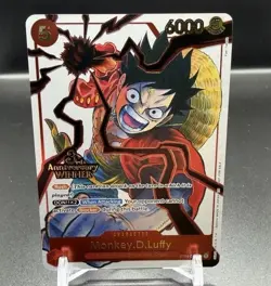 Monkey.D.Luffy - ST01-012 (3rd Anniversary Winner) - One Piece Promotion Cards - Image 1