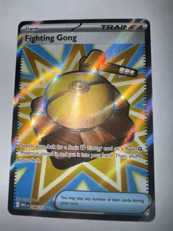 Fighting Gong 168/132 - Mega Evolution Full Art Item Holo Card (NM/NM+) - Image 1