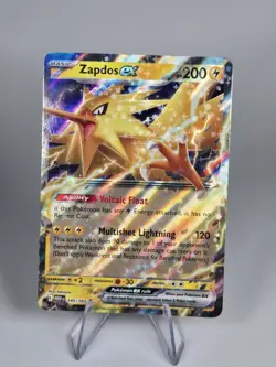 Zapdos ex - Scarlet Violet 151 145/165 Double Rare Pokemon Card NM - Image 1
