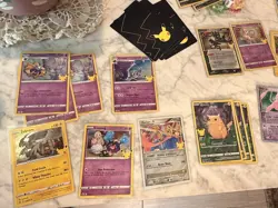 Pokemon Celebrations 25th Lot – Pikachu Set, Mew ex, V Cards, Holos, Sleeves 57 - Image 5