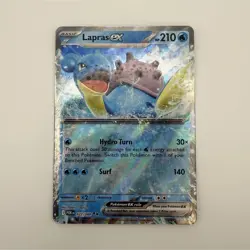 Lapras ex 022/088 Perfect Rare Double Rare Holo EX Pokemon TCG Card Basic - Image 1