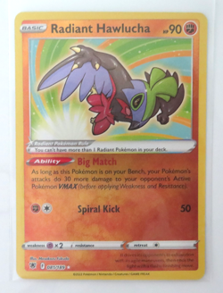 Pokemon Card Radiant Hawlucha 081/189 Holo Rare Near Mint - Image 1