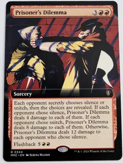 MTG Prisoner's Dilemma Extended Art - Murders Karlov Manor Commander - NM - Image 1