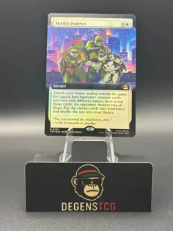 x1 Turtles Forever - Foil - Extended Art R MTG Teenage Mutant Ninja Turtles M/NM - Image 1