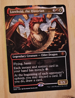 MTG Lorehold, the Historian #0284 (Borderless) Secrets of Strixhaven (SOS) NM - Image 1