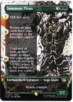 Summon: Titan (Borderless) R FINAL FANTASY 373 NM - Image 1