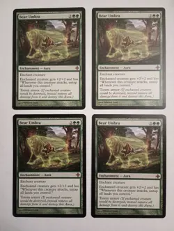 Bear Umbra x4 - MTG - Rise of the Eldrazi - Magic the Gathering - Image 1
