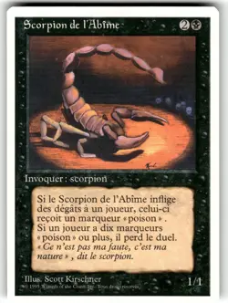MTG Magic the Gathering Forth Edition Pit Scorpion - Image 1