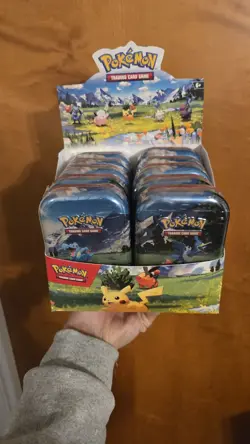Pokemon Ascended Hero’s Mini Tin Display 10 tins sealed - Image 1