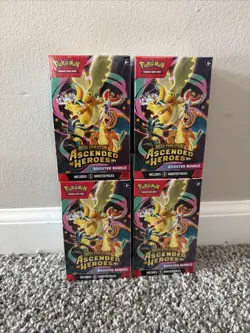 Lot Of 4 Pokemon TCG Ascended Heroes Booster Bundles New & Sealed READY TO SHIP - Image 1