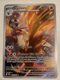 Pokemon Blaziken Illustration Rare Holo 192/182 Sv10: Destined Rivals NM - Image 1
