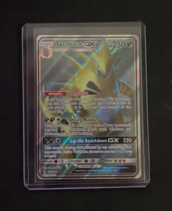 Pokemon Company Tyranitar GX 203/214 SM Lost Thunder Full Art Holo UR EN 250HP - Image 1