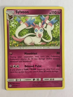 Pokemon TCG Cosmic Eclipse Sylveon 155/236Near Mint - Image 1