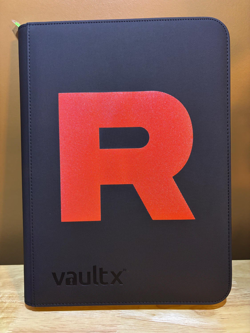 Vault X - 9 Pocket eXo-Tec Zip Binder Folder - Black Pokemon Team Rocket Jessie - Image 1