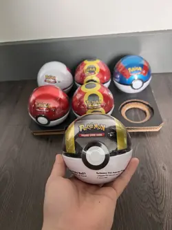 6 x Pokemon TCG Pokeball Tins - 18 Booster Packs Factory Sealed Costco *In Hand* - Image 3