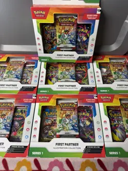 Pokemon First Partner Illustration Collection Series 1 - Lot of 7 Sealed Boxes - Image 3