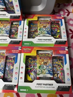 Pokemon First Partner Illustration Collection Series 1 - Lot of 7 Sealed Boxes - Image 4