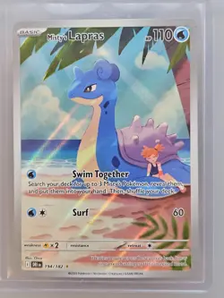 Pokemon TCG Misty's Lapras 194/182 Destined Rivals Illustration Rare NM - Image 1