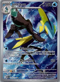 Inteleon 142/132 Illustration Rare Mega Evolution Pokemon Holo Near Mint - Image 1