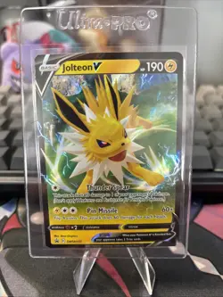 Pokemon TCG: Jolteon V #SWSH151 Sword & Shield Black Star Promo Full Art Holo - Image 1