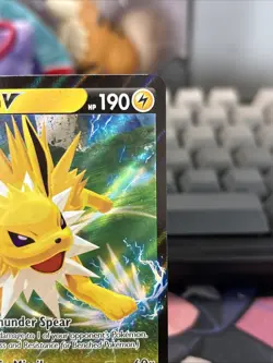 Pokemon TCG: Jolteon V #SWSH151 Sword & Shield Black Star Promo Full Art Holo - Image 5