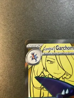 Pokemon Cynthia's Garchomp ex Full Art Holo Ultra Rare 215/182 Destined Rivals - Image 2