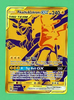 Pikachu & Zekrom GX Team Up Pokemon Sun & Moon Promo SM248 NM - Image 1