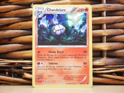 Pokemon CHANDELURE 20/99 ICE HOLO RARE | LP Light Play | Next Destinies | 2012 - Image 1
