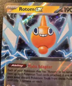 Rotom EX 029/094 Double Rare Mega Evolution: Phantasmal Flames Pokemon TCG - Image 2