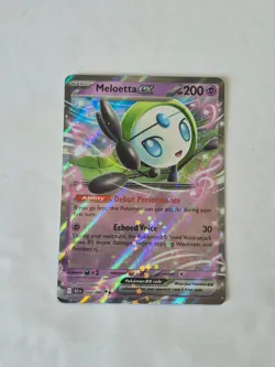 Meloetta ex 044/086 Holo Double Rare SV: Black Bolt Pokemon Holo Near Mint - Image 1