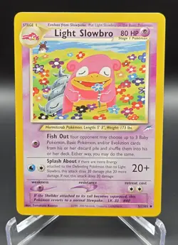Vintage Light Slowbro 51/105 Neo Destiny Regular Uncommon Pokemon - Image 1