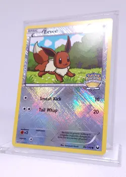 Pokemon Eevee 84/108 City Championships Crosshatch Holo Damaged - Image 2