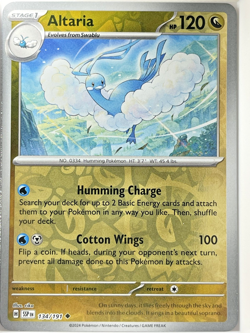 Altaria 134/191 Uncommon Surging Sparks Pokemon Reverse Holo Near Mint - Image 1
