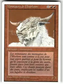 MTG Magic the Gathering Forth Edition Hurloon Minotaur - Image 1