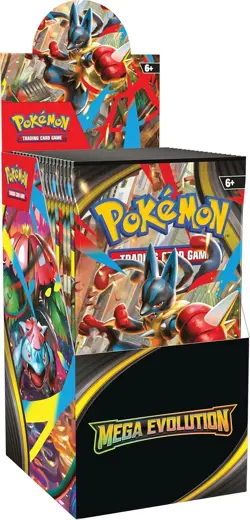 Pokemon TCG Mega Evolution Half Booster Box 18 Packs Sealed - Image 1