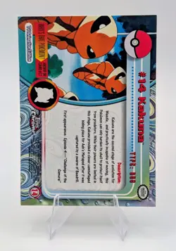 2000 Topps Chrome Pokemon: Kakuna #14 - NM - Image 2