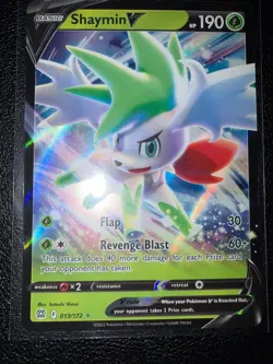 SHAYMIN V 013/172 HOLO RARE V BRILLIANT STARS POKEMON NM/M - Image 1