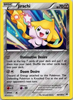Jirachi 42/108 Holo Rare Roaring Skies Pokemon Holo NM - Image 1