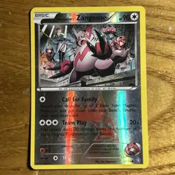 Pokemon TCG Team Magma's Zangoose 22/34 Double Crisis Reverse Holo LP - Image 1