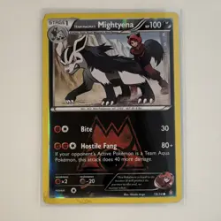 Pokemon TCG Team Magma's Mightyena Reverse Holo 19/34 Double Crisis Common Eng - Image 1