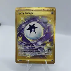 Pokemon TCG Spiky Energy Sv09 Journey Together 190/159 Gold Secret Rare Holo - Image 1