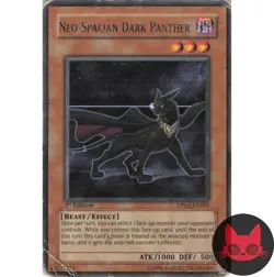 Yugioh Neo-Spacian Dark Panther DP03-EN007 Rare 1st Edition HP - Image 1