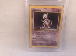 PSA 8 WOTC 1999 Base Set Unlimited Mewtwo 10/102 Holo Rare Card NM-MT - Image 2
