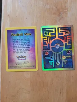 Pokemon Ancient Mew Promo Holographic and Mew Details Card, Excellent Condition - Image 1