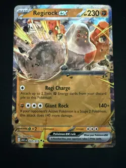 Regirock ex 107/217 Ascended Heroes Double Rare Holo Pokemon TCG Card NM - Image 1