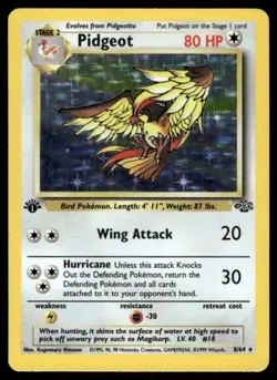 Pokemon Cards Pidgeot 8/64 1st Edition Holo Jungle Holo Rare NM EBAY LIVE FRIDAY - Image 1
