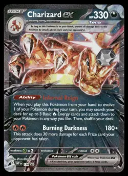 Pokemon Cards Charizard ex -196 196 Scarlet & Violet Promo Holo Promo MP - Image 1